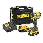 Dewalt slagnøgle 18V XR DCF921P2T-QW, inkl. 2x5,0Ah batteri, lader & Tstak kuffert billede