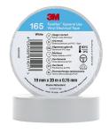 3mTM temflexTM el vinyltape 165 hvid 19 mm x 20 m 100 rl/pk
