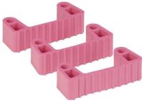 Vikan 3 reserve gummibånd til 1011x & 1013x pink