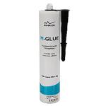 stk 12 minimumsbestilling sort m-glue monier 450gram 290ml fugemasse isocover