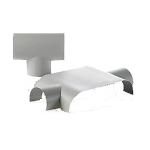 T-stk. grå PVC-isoleringsfolie, Ømax=52mm