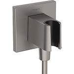 chrome black brushed hndbruser til 2 1 slangeudtag e fixfit hansgrohe