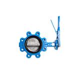 EGO DN 150 253L butterflyventil Lug Aisi316/EPDM PN16 med håndtag. NB Passer ikke til pressede svejsekraver iht. ISO