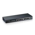 Zyxel gs1900-8hp 8-port gbe l2 poe smart switch 802.3at desktop fanless 70 watt