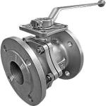 EGO 2-delt kuglev DN 65 2019D rustfri CF8M, Firesafe, med PN 16 flanger, ISO F07-10 CH 17