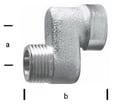 Radiatortilslutning excentrisk 1/2 x 60 mm
