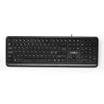 ja layout nd qwerty multimedia drevet usb usb keyboard wired nedis