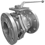 EGO 2-delt kuglev DN 100 2019D rustfri CF8M, Firesafe, med PN 16 flanger, ISO F10-12 CH 22