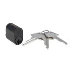 Cylinder 6-stift oval noir