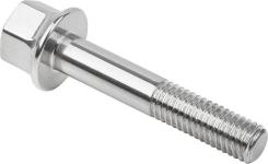 Kipp hygienic m6x35 mm. rustfri flangebolt 6-kant hoved poleret nv=10