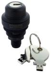 Nøglegreb med 2 faste positioner (2xno i den ene position 1x90lo). monteringshul ø22,3mm. tilsluttes med m12 stik 4-polet