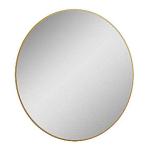 Luxor spejl Ø80cm LED. 230 V, Nettilslutning. Mat guld