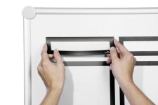Duraframe magnetisk top a4 inforamme 5 stk sort
