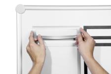 Duraframe magnetisk top a4 inforamme 5 stk sølv