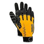 Eureka antivibrations handske Impact Vibration Flexi, gul/sort, aftagelige fingerspidser. Str. 9 billede