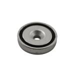 Neodymium pottemagnet ø50x10mm med m8 gevindhul