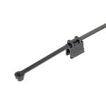 Kantklips med kabelbinder med ståltunge 48x188mm vinkelret top pladetykkelse 0.7mm til 3mm