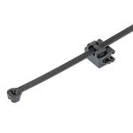 Kantklips med kabelbinder med ståltunge 48x188mm parallel side pladetykkelse 0.7mm til 3mm