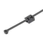 Kantklips med kabelbinder med ståltunge 48x188mm vinkelret side pladetykkelse 0.7mm til 3mm