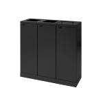Bica affaldsstation 873 3x65 liter sort 1 løftelåg