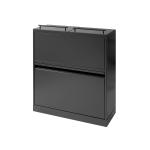 Bica affaldsstation 881 4x20 liter antracit 2 løftelåg