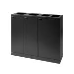 Bica affaldsstation 950 2x65 + 2x45 liter antracit