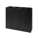 Bica affaldsstation 950 2x65 + 2x45 liter sort