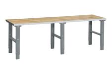 Wfi filebænk hd 500 med egeparketsbordplade 2500x800 mm