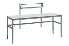 Wfi arbejdsbord xs med hylde & papirafriver 2000x800 mm