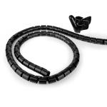 Kabel Management | Spiral ærme | 2.00 m | 1 stk. | Maksimal tykkelse på kabel: 28 mm | PE | Sort