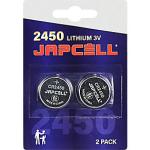 Japcell batteri 3,0V CR2450 lithium - pakke a 2stk billede