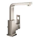 supersteel bundventil med tud 150mm hndvaskarmatur eurocube grohe