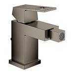 GROHE EuroCube bidetarmatur 112mm tud med bundventil. Børstet hard graphite