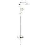 forkromet hndbruser hoved med 310mm termostatarmatur system rainshower grohe