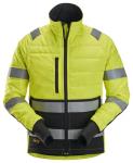 Snickers hi-vis letvatteret jakke kl. 2 str 3xl gul/sort