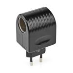 Nedis Adapter til Strømstik | Euro / Type C (CEE 7/16) | 100 - 240 V AC 50/60 Hz | 12 V DC | 6 W | Strømforsyning | 0.3 A | Sort | Plastik