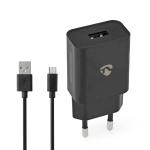 Vægoplader | 1.0 A A | Antal output: 1 | USB-A | Micro USB (Loose) kabel | 1.00 m | 5 W | Single Voltage Output