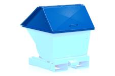 Højt låg til vippecontainer standard 150 l