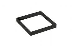 aluminium spacer sort square soft