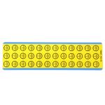 Etiket med jord symbol 19x19mm (pakke med 10x36 mærker)