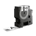 Dymo rhino industri tape permanent polyester sort på klar 24mmx5,5m