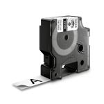 Dymo rhino industri tape fleksibel nylon sort på hvid 19mmx3,5m