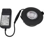 Nordtronic - Low Profile Flexible G2, 5w 2700K (410 lumen), ø97mm, Hul: 83mm, mat sort, inde/udendørs