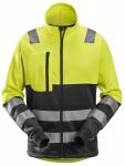 Snickers hiviz trøje med lynlås klasse 2 gul/sort str l