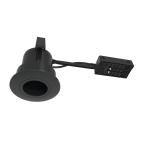 sort mat gu10 indbygningsspot 88mm quick2light luna products scan