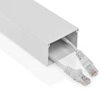 hvid aluminium mm 40 kabel p tykkelse maksimal stk 1 kanal management kabel