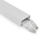 hvid aluminium mm 25 kabel p tykkelse maksimal stk 1 kanal management kabel
