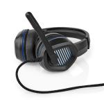 led m 10 2 mikrofon fold-away type-a usb surround over-ear headset gaming