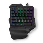 gaming m 60 1 strmkabellngde drevet usb universel enhnds rgb ngler membrane type-a usb keyboard gaming wired nedis