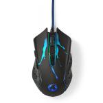 led m 50 1 hjrehndet knapper programmerbare 6 knapper antal dpi justerbar dpi 3600 2400 1800 1200 kabel mouse gaming nedis